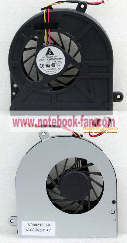 Toshiba Satellite C655 CPU Cooling Fan V000210960 6033B0022801-A